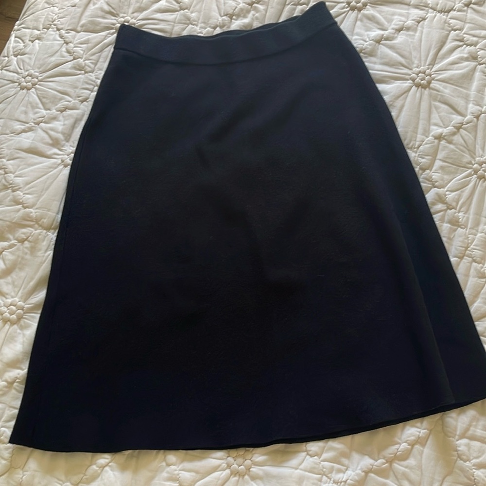 Charter Club Black Knit A-Line Skirt Size Small